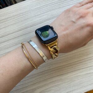 Gorgeous Gold Chain Apple Watch Band | Anne Klein Adjustable Band 38, 40, 41mm